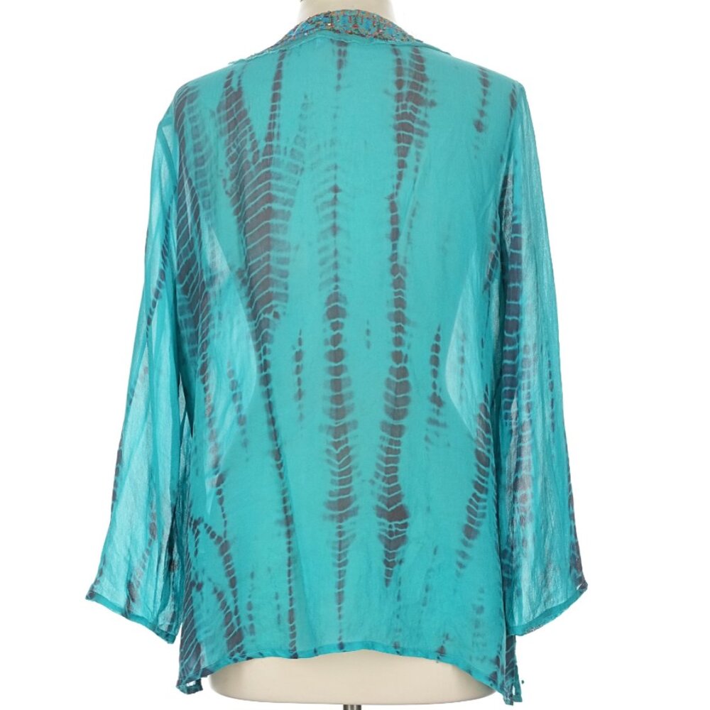 🦋 Chico's - Sheer Beaded Tunic - Picture 3 of 8